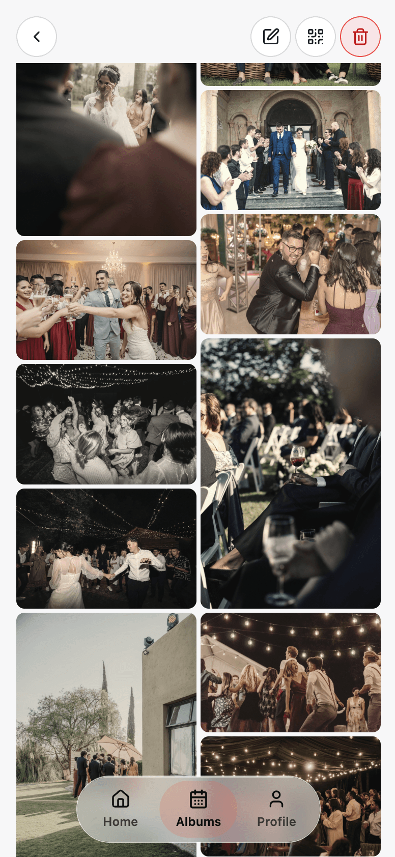 Masonry photo grid
